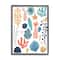 Stupell Industries Coral Reef Ocean Life Playful Pastel Sea Plants in Black Frame Wall Art